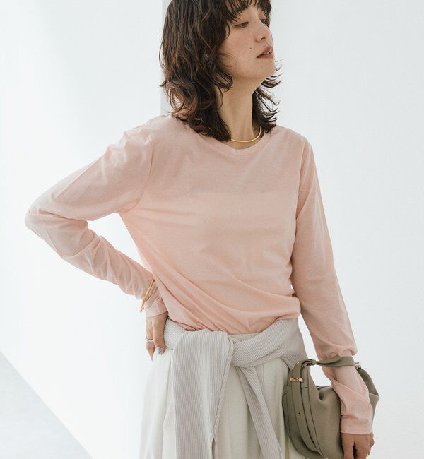  「【着回し力抜群】2wayセミシアーロンTee」|Tシャツ・カットソー|