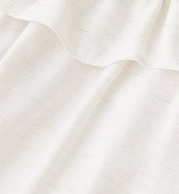  「【顔まわり華やか】リネンライクフリルカラーブラウス」|シャツ・ブラウス|