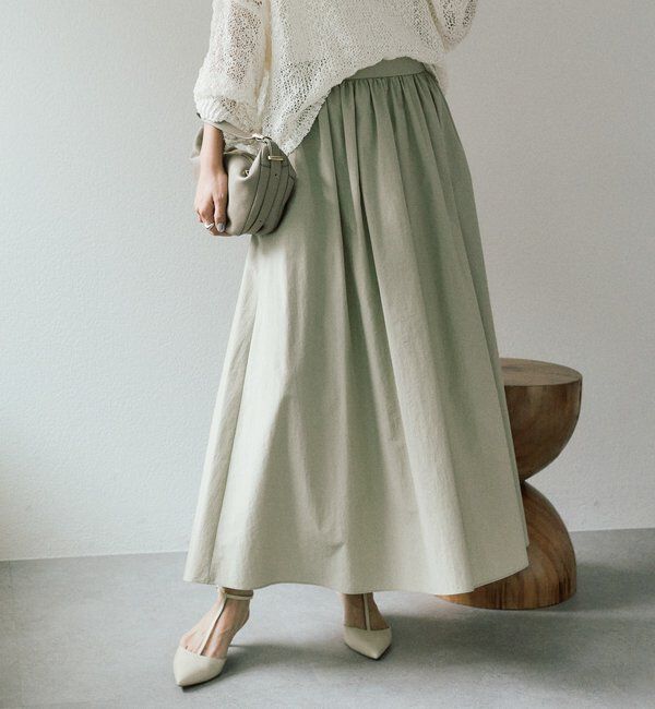  「【セットアップ対応可】フォルムギャザースカート」|スカート|