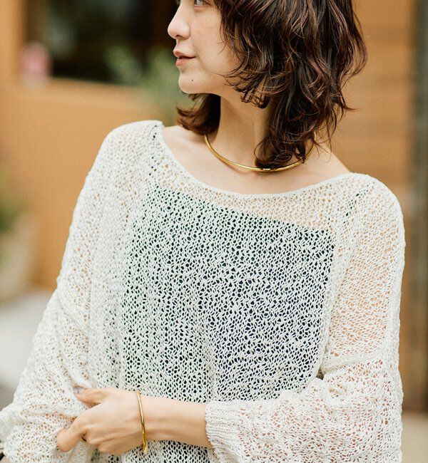  「【ご好評につき再販売開始！】テープヤーンボートネックニット」|ニット・セーター|