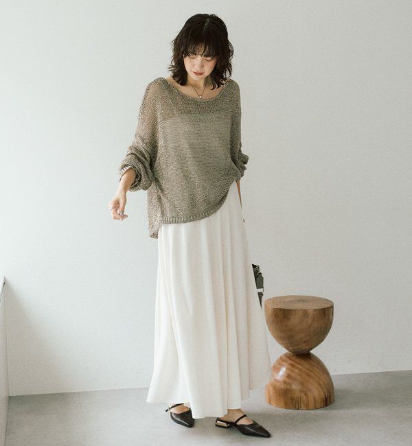  「【ご好評につき再販売開始！】テープヤーンボートネックニット」|ニット・セーター|