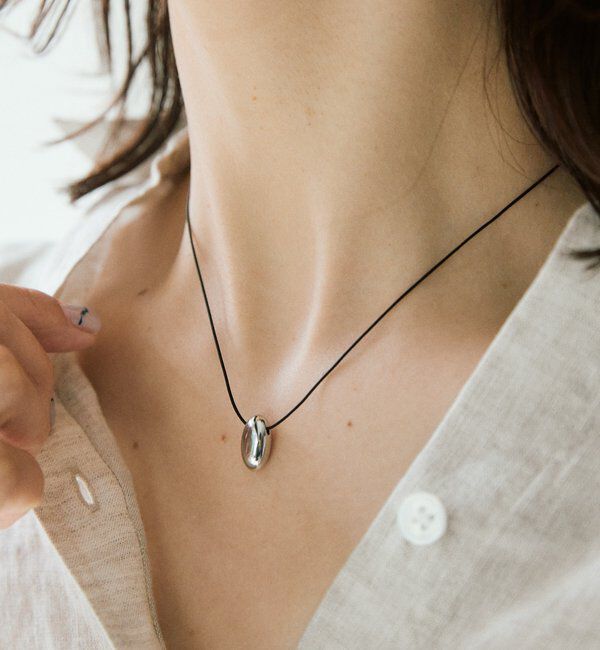  「【洗練された印象に】スマートボールコードネックレス」|ネックレス|