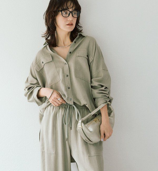  「【セットアップ可/新色追加】ガーメントダイワイドシャツ」|シャツ・ブラウス|