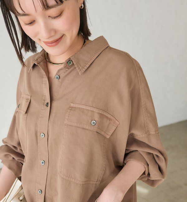  「【セットアップ可/新色追加】ガーメントダイワイドシャツ」|シャツ・ブラウス|