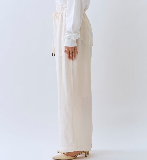  「【セットアップ可/こなれ感抜群】ガーメントダイ2wayワイドパンツ」|チノ|