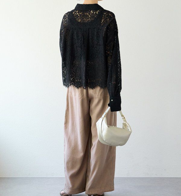  「【セットアップ可/こなれ感抜群】ガーメントダイ2wayワイドパンツ」|チノ|