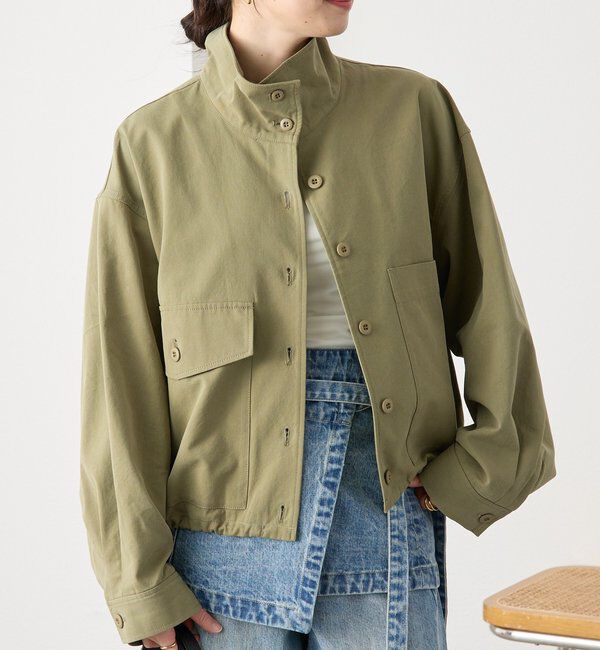  「【A・MONN(アモン)】ミリタリースタンドシャツ」|シャツ・ブラウス|