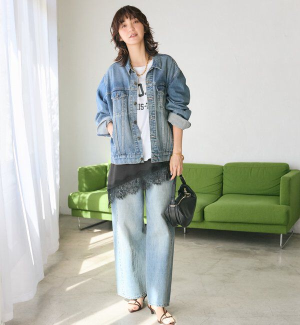  「【A・MONN(アモン)】addフロントナローデニム」|デニム|