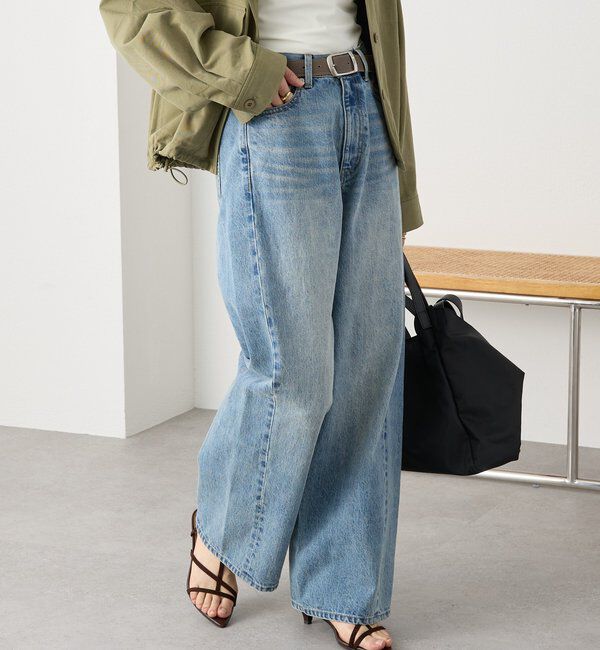  「【A・MONN(アモン)】addフロントナローデニム」|デニム|