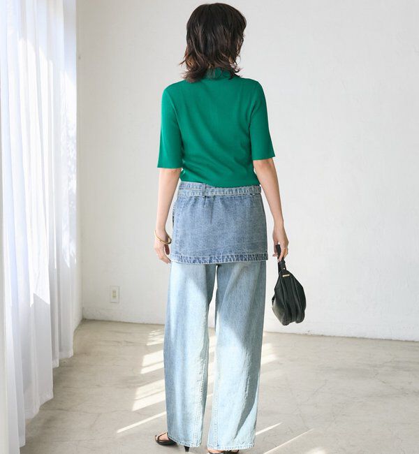  「【A・MONN(アモン)】DENIM apron」|デニム|