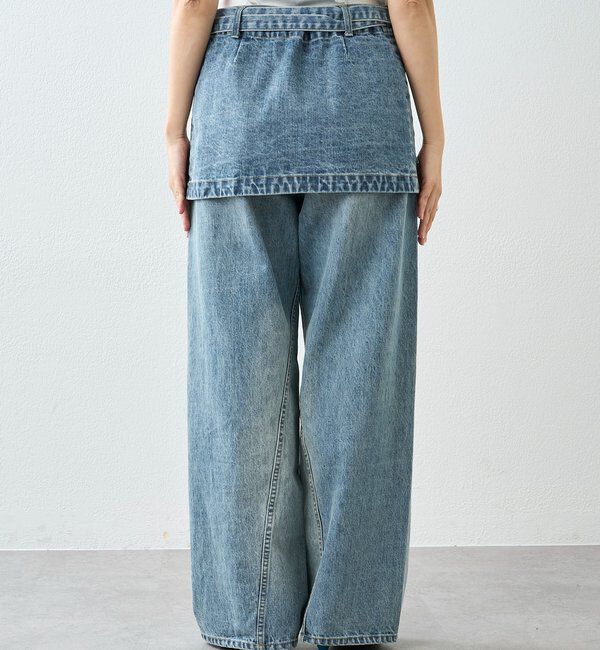  「【A・MONN(アモン)】DENIM apron」|デニム|