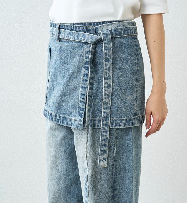  「【A・MONN(アモン)】DENIM apron」|デニム|