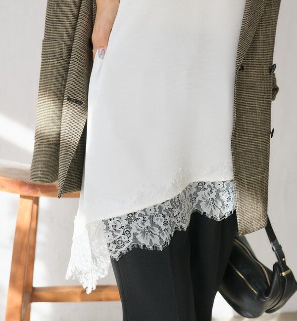  「予約【ご好評につき追加販売決定！】バイアスヘムレースキャミソール」|シャツ・ブラウス|