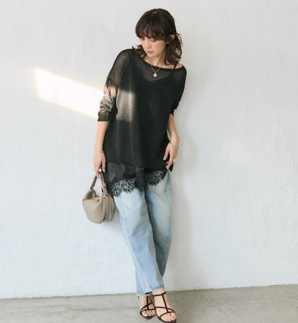  「予約【ご好評につき追加販売決定！】バイアスヘムレースキャミソール」|シャツ・ブラウス|