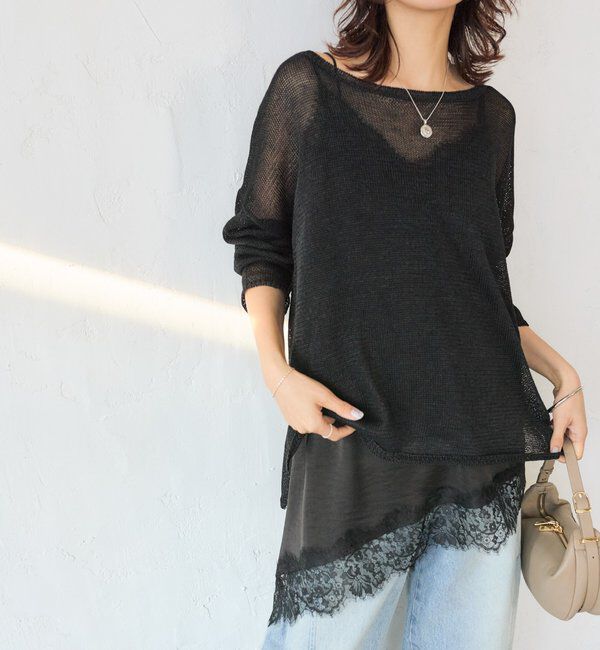  「予約【ご好評につき追加販売決定！】バイアスヘムレースキャミソール」|シャツ・ブラウス|