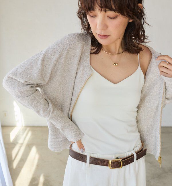  「【MYSELFbyRD（マイセルフバイリヴドロワ）】Vネックキャミソール」|キャミソール|