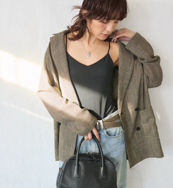  「【MYSELFbyRD（マイセルフバイリヴドロワ）】Vネックキャミソール」|キャミソール|