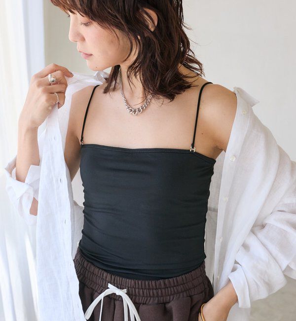  「【MYSELFbyRD（マイセルフバイリヴドロワ）2wayベアキャミソール」|キャミソール|ブラック