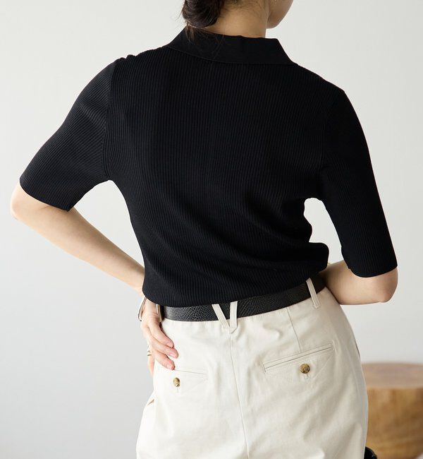  「【オンオフ使える】クールフィールポロニット」|ニット・セーター|