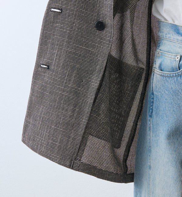  「予約【洗練されたムードに】カラミチェックオーバージャケット」|テーラードジャケット|