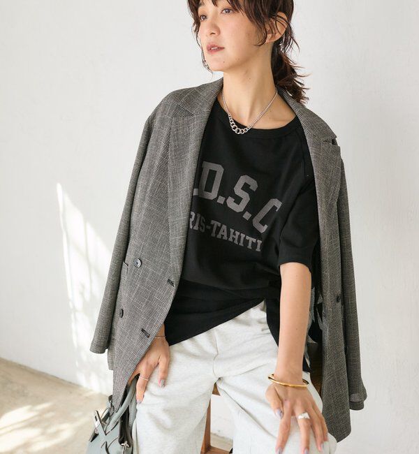  「予約【洗練されたムードに】カラミチェックオーバージャケット」|テーラードジャケット|