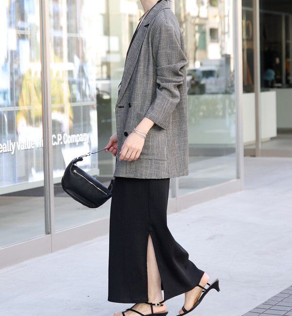  「予約【洗練されたムードに】カラミチェックオーバージャケット」|テーラードジャケット|