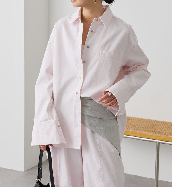  「【セットアップ着用可能】ガーメントダイコットンツイルシャツ」|シャツ・ブラウス|