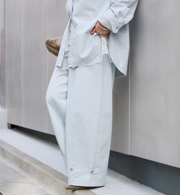  「【セットアップ着用可能】ガーメントダイコットンツイルパンツ」|チノ|