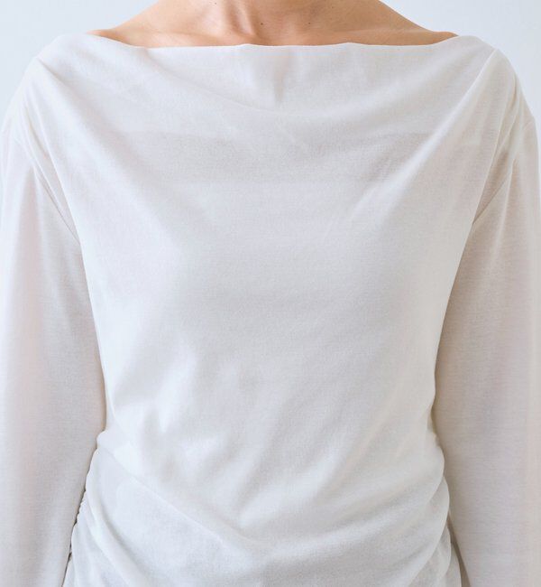  「【ワンショルやオフショルにも】ネックコンシャスカットソー」|Tシャツ・カットソー|