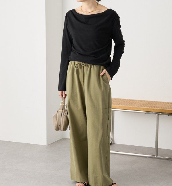  「【ワンショルやオフショルにも】ネックコンシャスカットソー」|Tシャツ・カットソー|