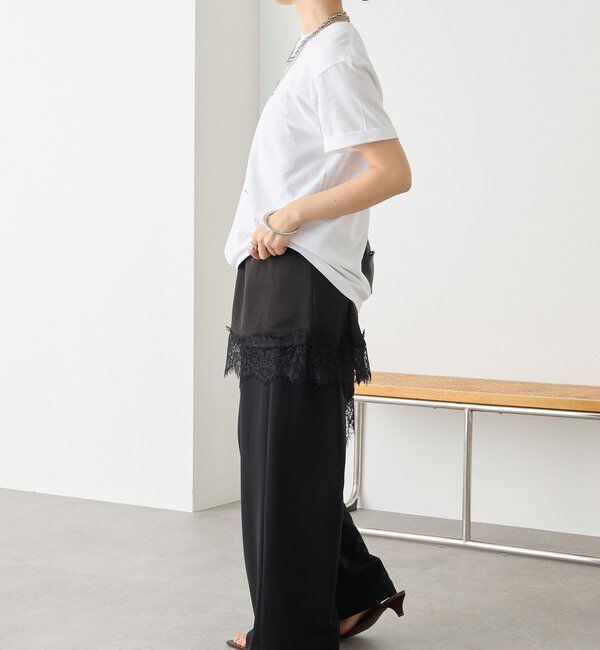  「【3サイス展開】ジャージータックワイドスラックス」|チノ|