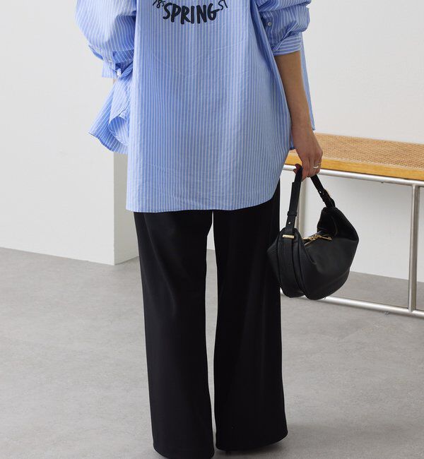  「【3サイス展開】ジャージータックワイドスラックス」|チノ|