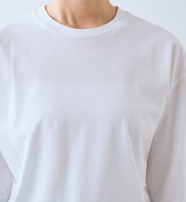  「【接触冷感/UVカット機能付き】ゴブソデクルーネックTee」|Tシャツ・カットソー|