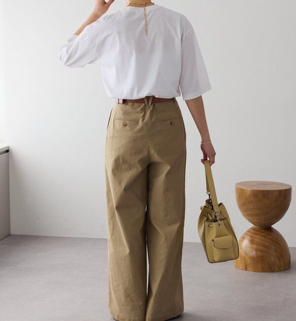  「【接触冷感/UVカット機能付き】ゴブソデクルーネックTee」|Tシャツ・カットソー|