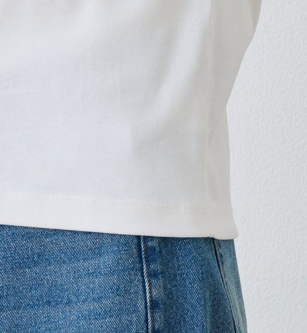  「【接触冷感/透湿/紫外線防止】5分袖フライスTee」|Tシャツ・カットソー|