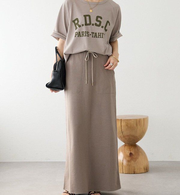  「予約【イージーな着心地】スエットロングスカート」|スカート|