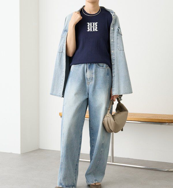  「【快適な着心地】ロゴタンクニット」|ニット・セーター|