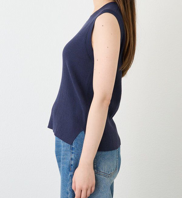  「【快適な着心地】ロゴタンクニット」|ニット・セーター|