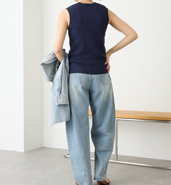  「【快適な着心地】ロゴタンクニット」|ニット・セーター|