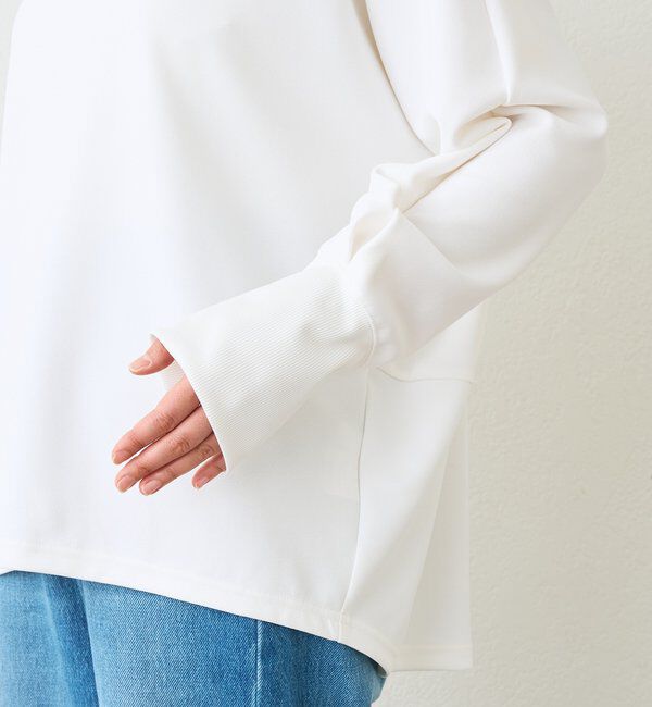  「【万能ブラウス】カットジョーゼットドルマンプルオーバー」|Tシャツ・カットソー|