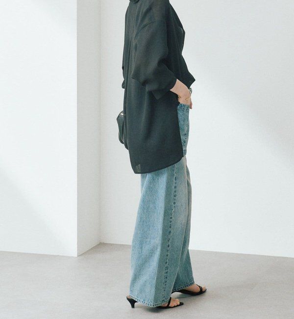  「予約【涼し気な抜け感】メッシュスキッパーシャツ」|シャツ・ブラウス|