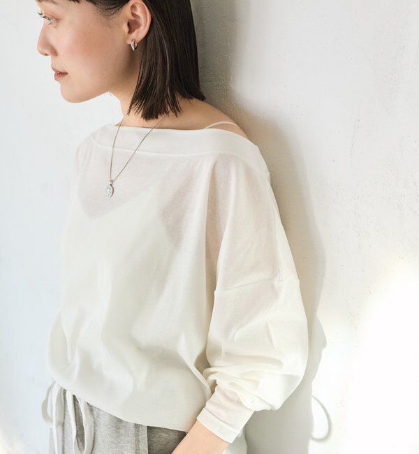  「予約【大人の肌見せに】シアードルマンカットソー」|Tシャツ・カットソー|