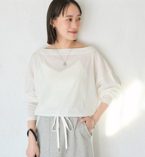  「予約【大人の肌見せに】シアードルマンカットソー」|Tシャツ・カットソー|