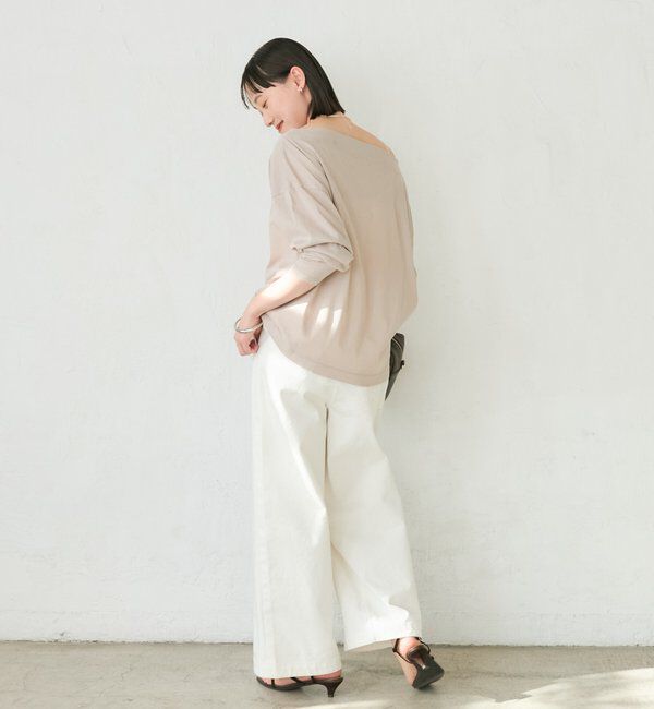  「予約【大人の肌見せに】シアードルマンカットソー」|Tシャツ・カットソー|