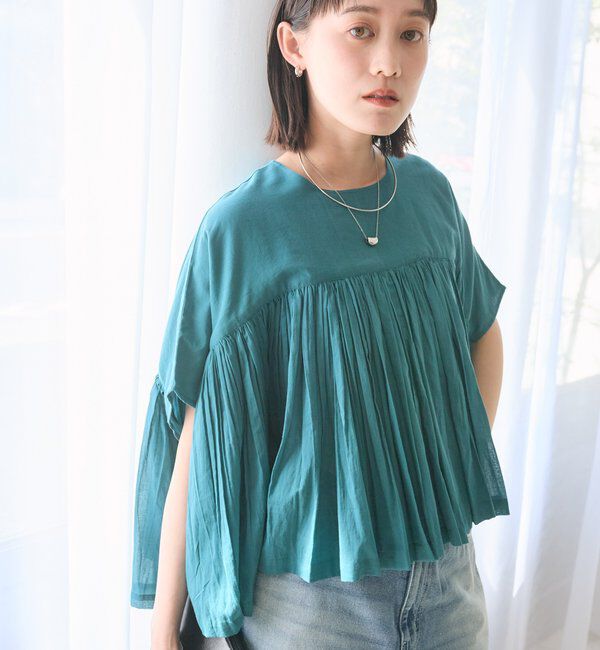  「予約【着映え】ギャザーボリュームブラウス」|シャツ・ブラウス|