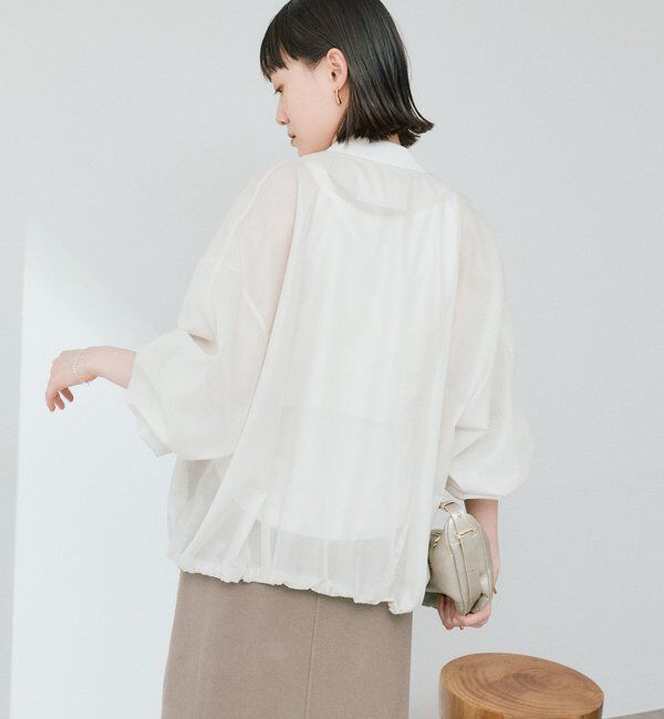  「予約【ほどよい抜け感】グロッシーシアーブルゾン」|ブルゾン・スタジャン|