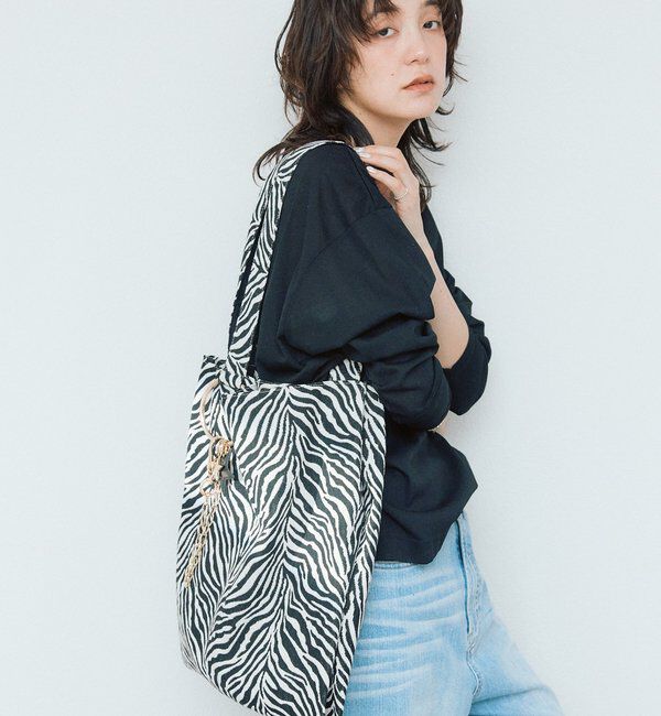  「よっし～コラボ/チャーム付きアニマルジャガードトート」|ショルダー・メッセンジャー|