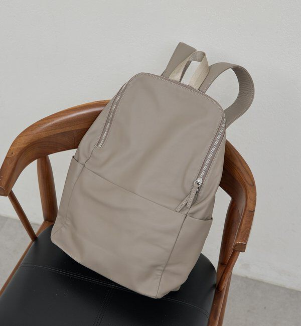  「【累計販売7000点以上！】【WEB限定】レザーバックパック」|リュック|グレージュ