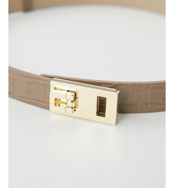  「《ウエスト調整自由自在！》スクエアバックルベルト」|ベルト|