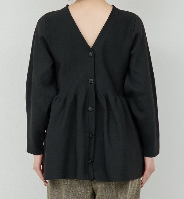  「ペプラムロングカーデ」|ニット・セーター|